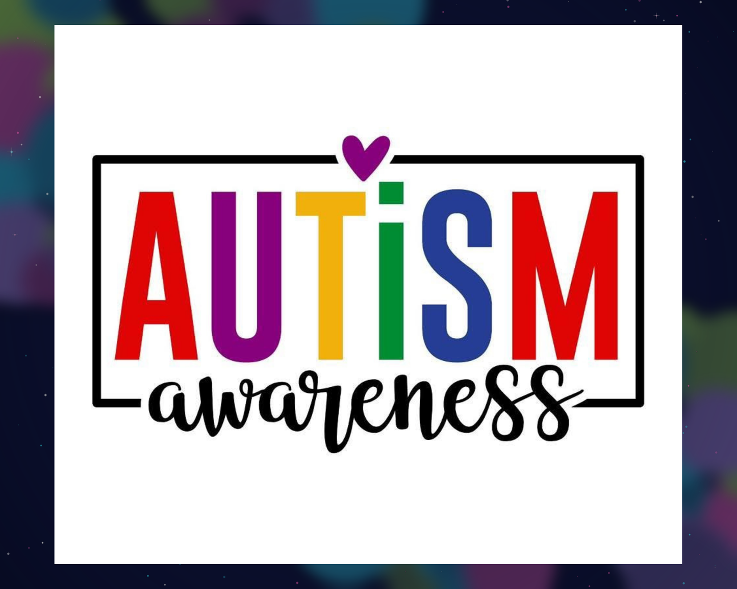 20 oz. Stainless Steel Tumbler Autism Awareness (Physical Sublimation Print) - AUT - 014