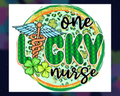 Saint Patrick's Day "One Lucky Nurse" Physical Sublimation Print - SPD001