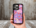 Lavender Love Monsters iPhone Case (Light Glitter Insert)