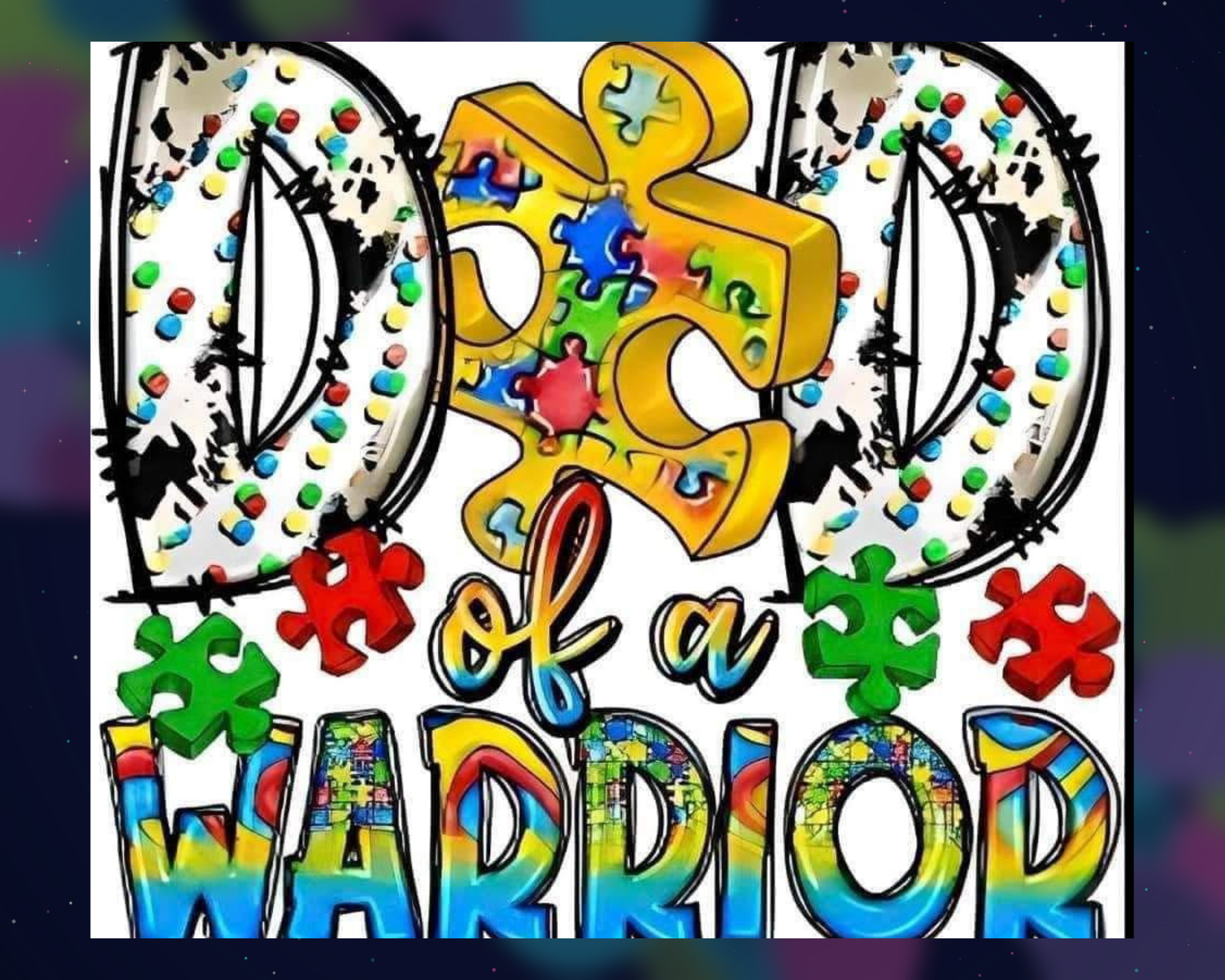 20 oz. Stainless Steel Tumbler Autism Awareness (Physical Sublimation Print) - AUT - 006