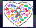 20 oz. Stainless Steel Tumbler Autism Awareness (Physical Sublimation Print) - AUT - 017
