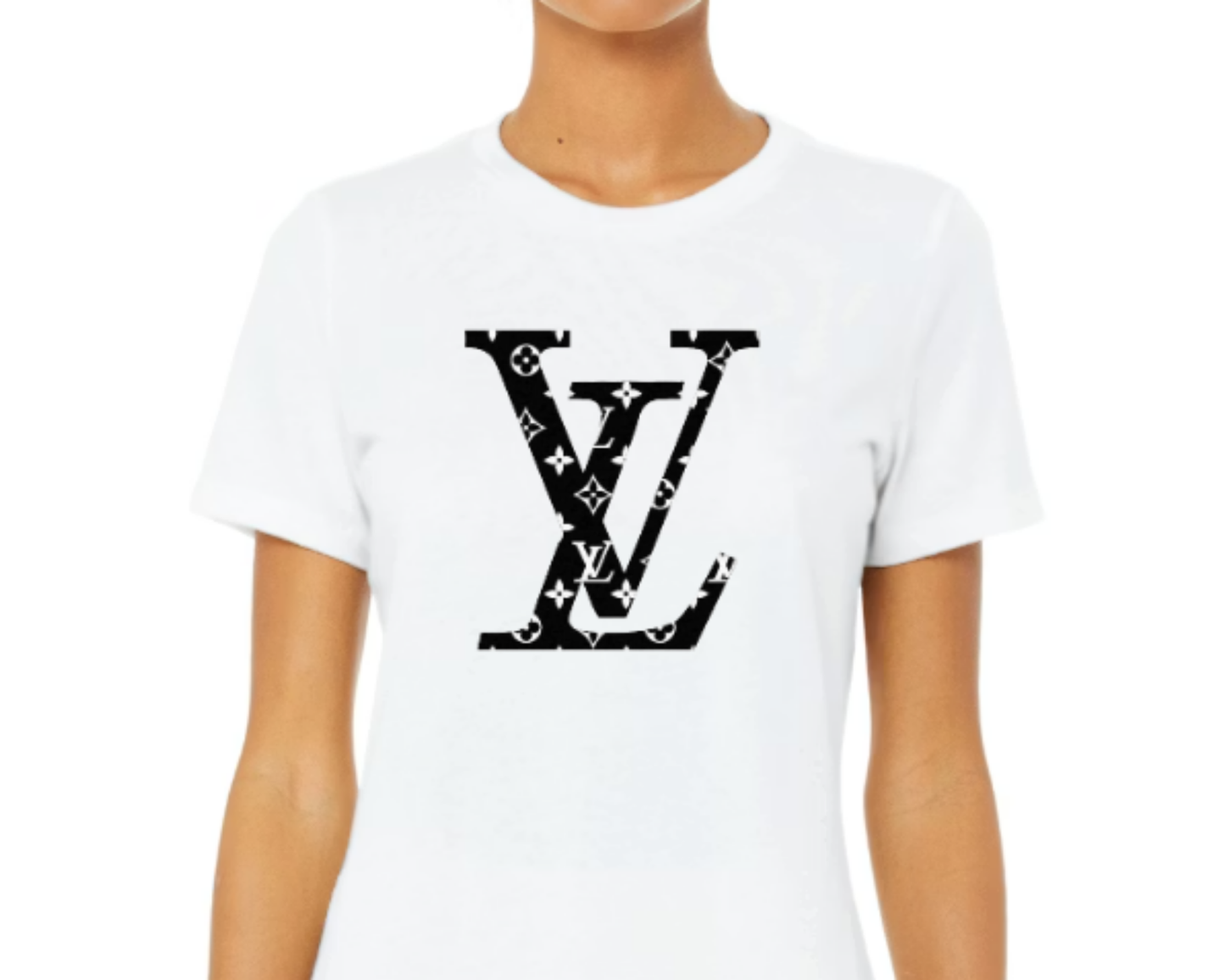 Designer Inspired Monogram Graphic T-Shirt – Women's Boutique Fashion Tee