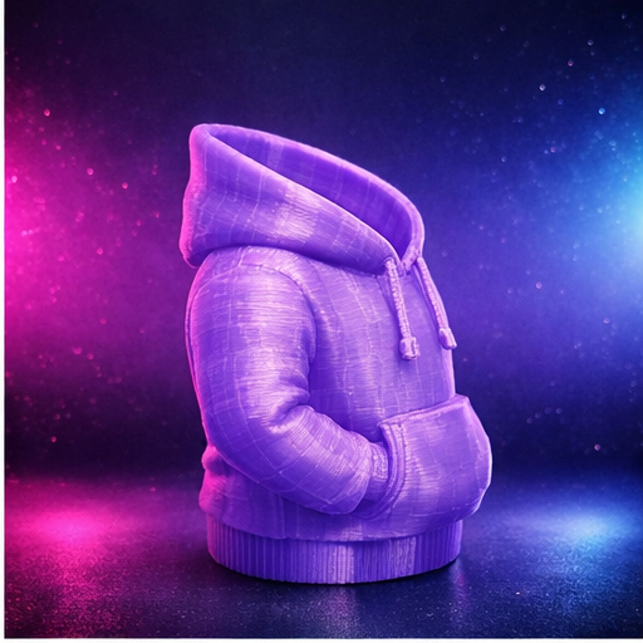 3D Printed Hoodie Desk Organizer – Modern Desk Decor Pen Holder